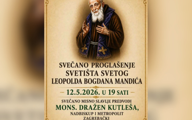 Proglašenje svetišta sv. Leopolda Mandića
